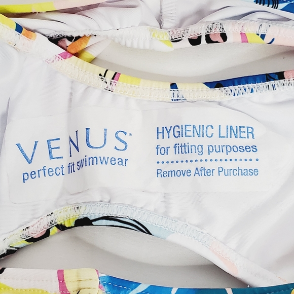 NWOT Venus Women's Ruffle Bandeau Tankini Top & Matching Bikini Bottoms - Picture 10 of 10